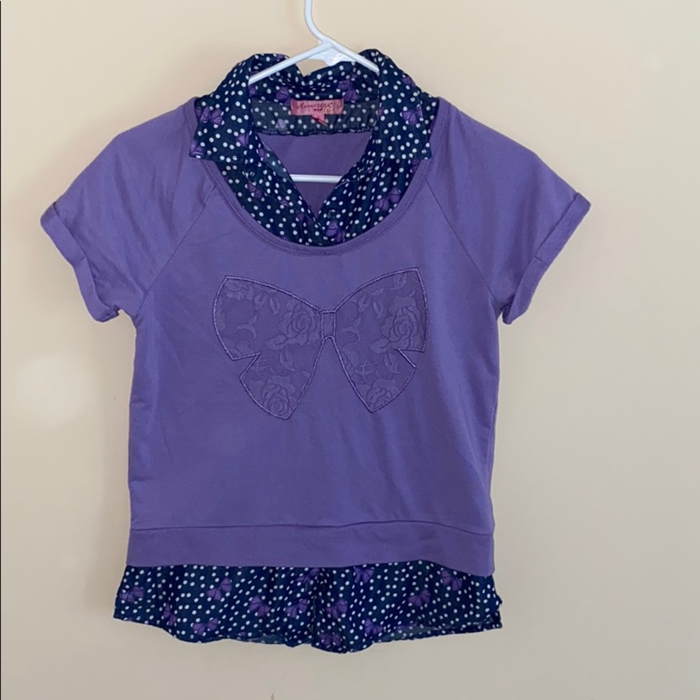Youth Purple dress up shirt